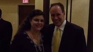 Lisa McCarthy with Stephen Covey